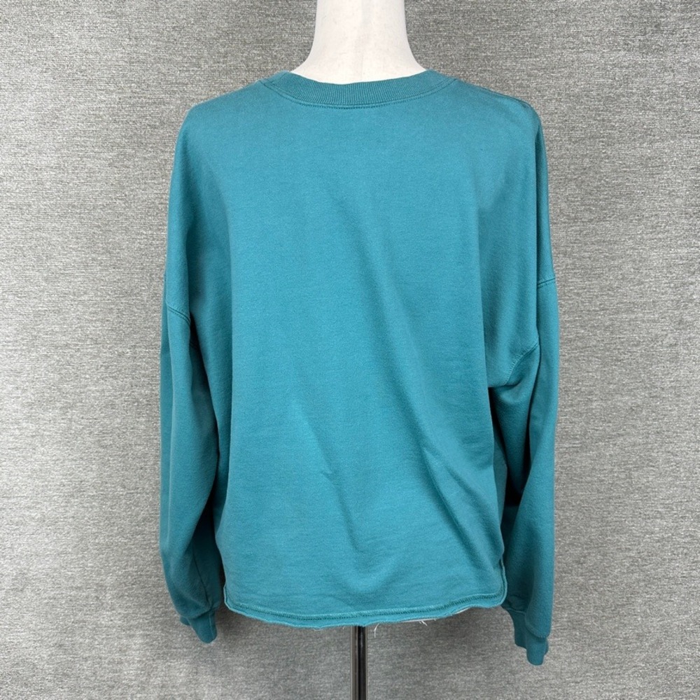 Disney Mickey and Friends Graphic Sweatshirt Sketched Teal Blue XXL - Picture 9 of 13